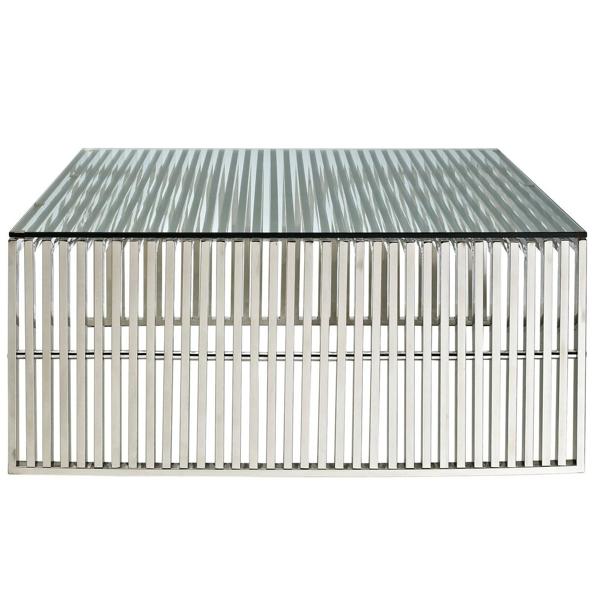 Gridiron Silver Coffee Table