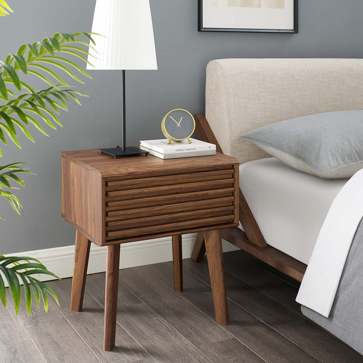 Render Walnut End Table