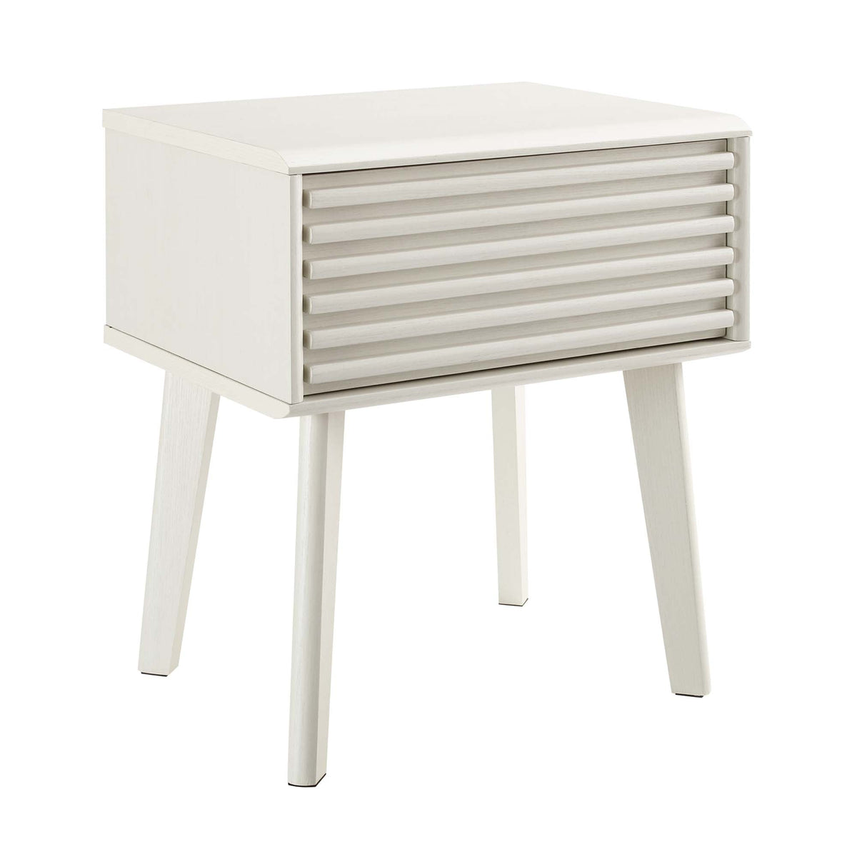 Render White End Table
