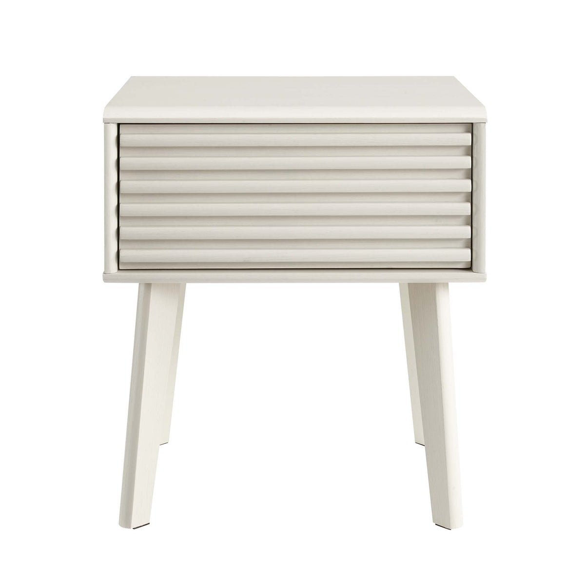 Render White End Table