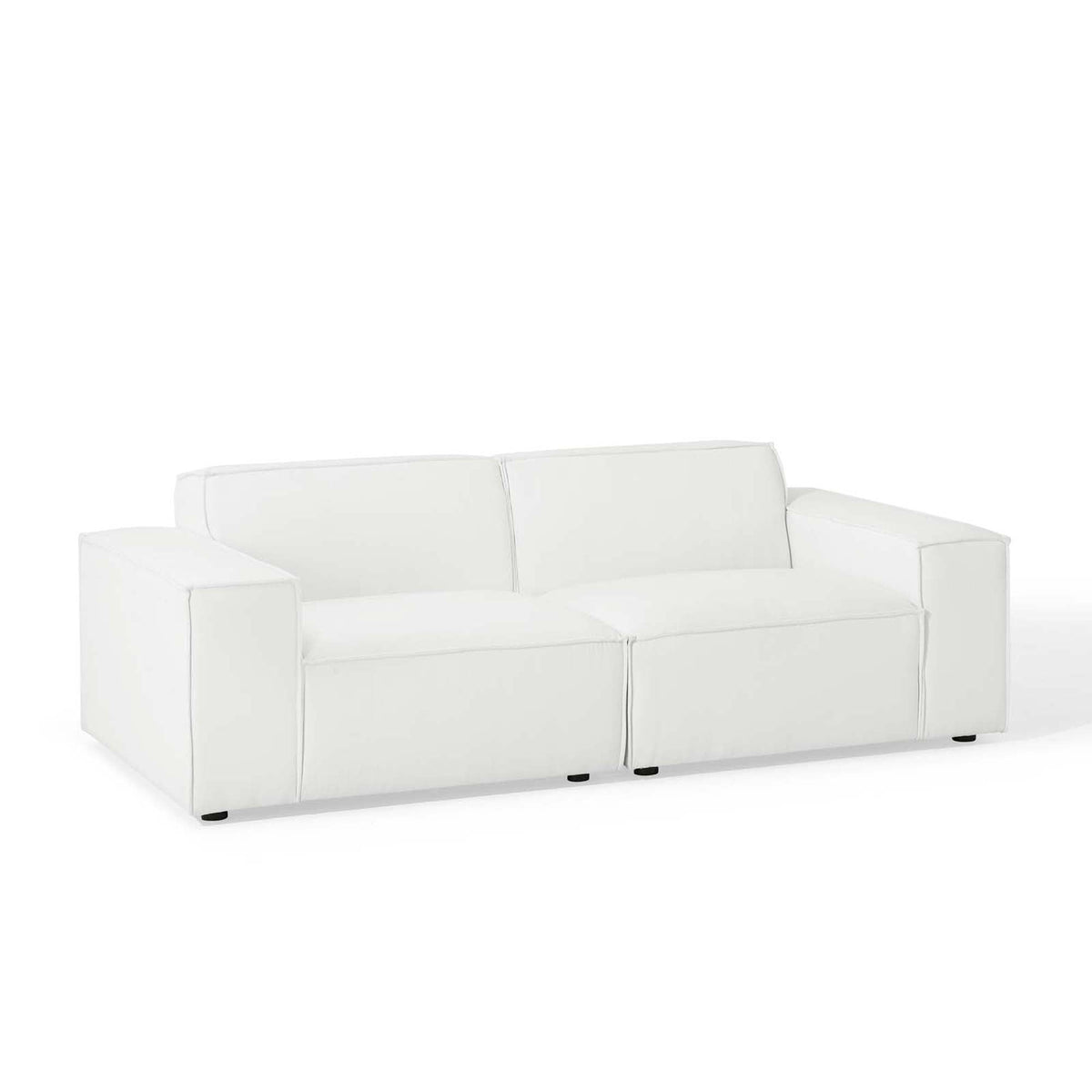 Restore White 2-Piece Sectional Sofa