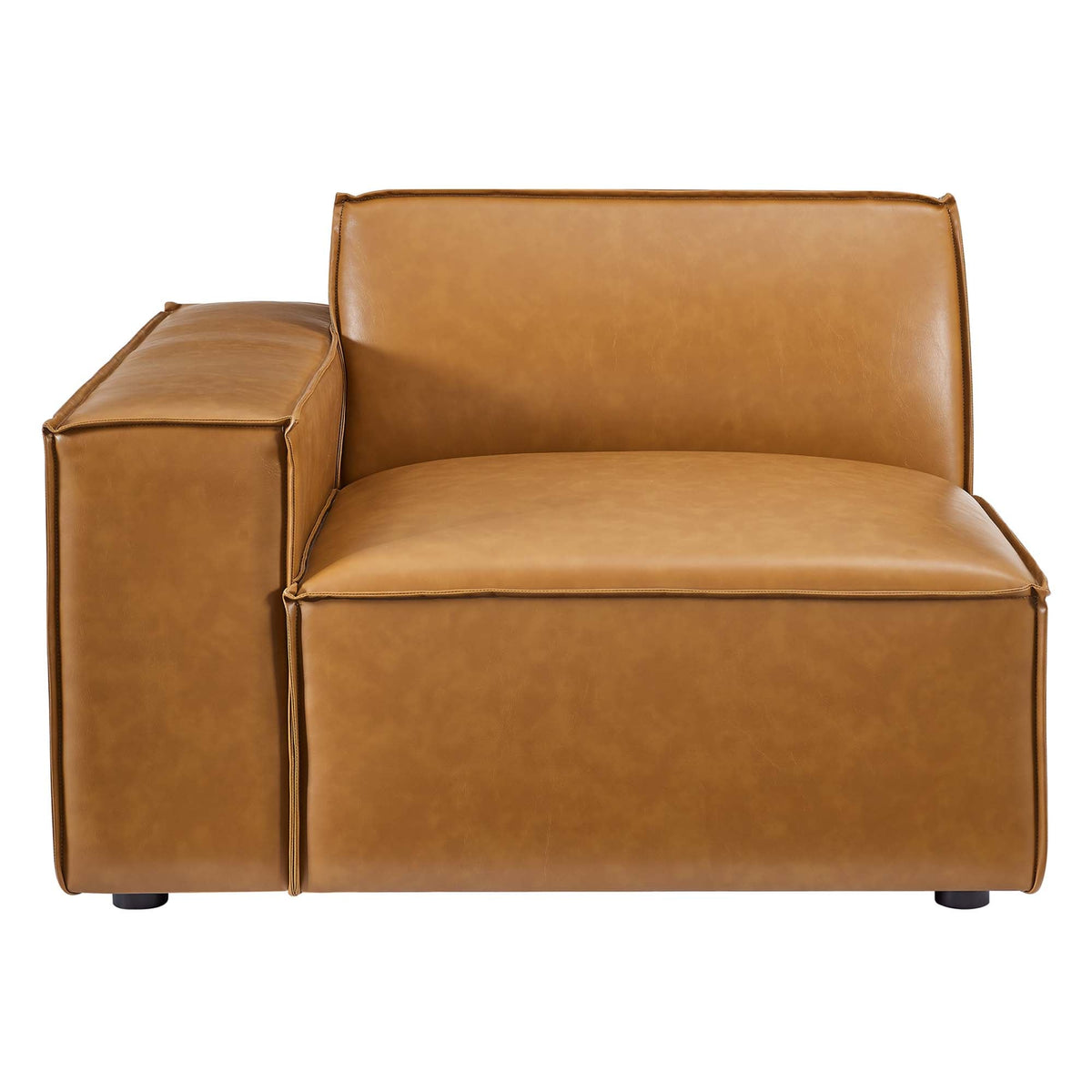 Restore Tan 4-Piece Vegan Leather Sofa