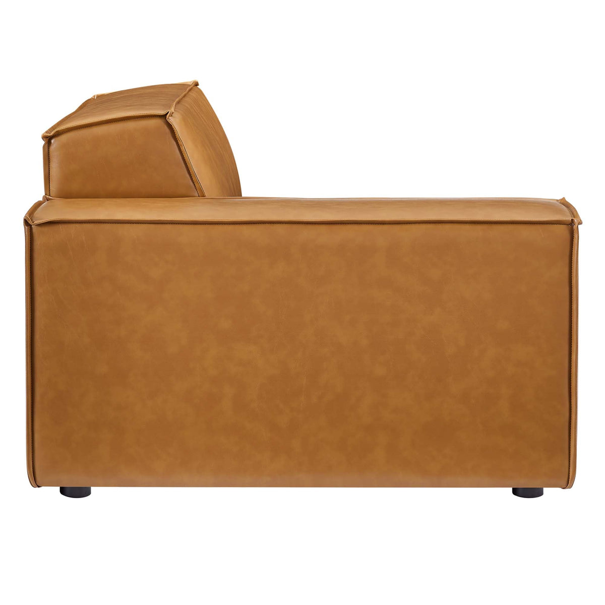 Restore Tan 4-Piece Vegan Leather Sofa