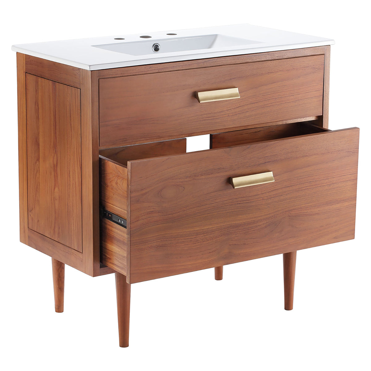 Cassia Natural/White 36" Bathroom Vanity