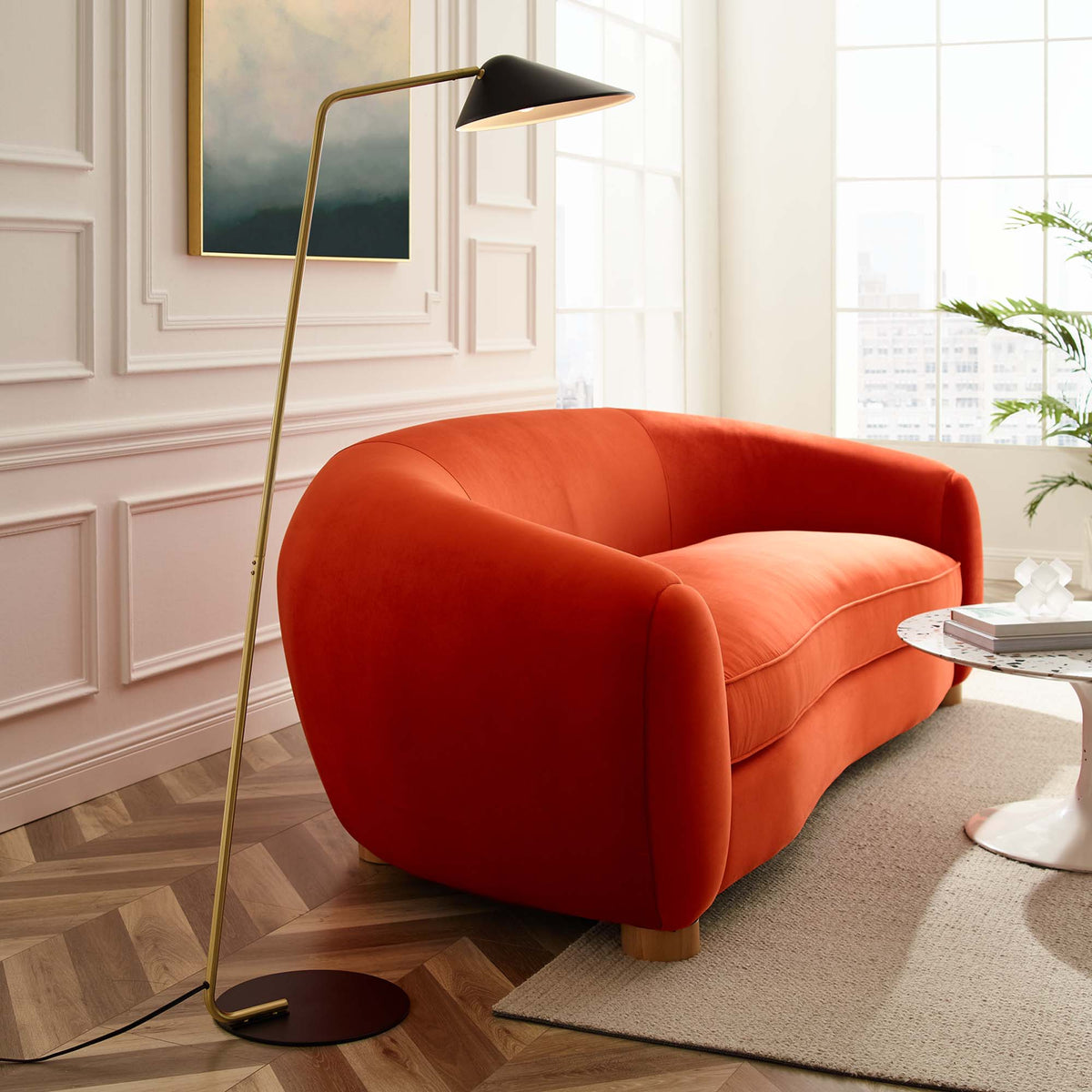 Journey Black Standing Floor Lamp