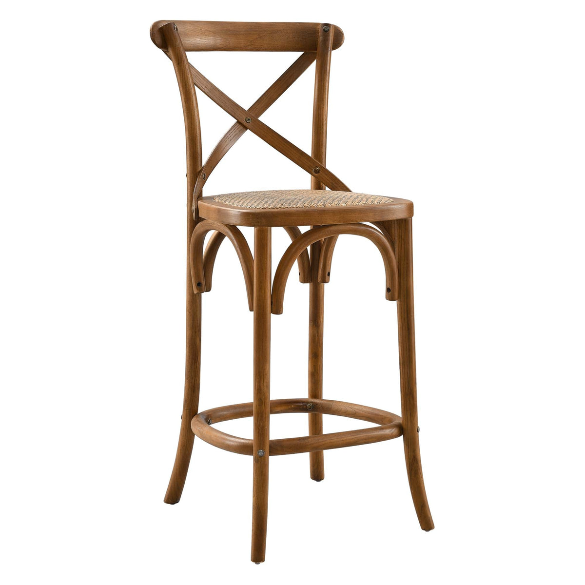 Gear Walnut Counter Stool - 19x17.5"