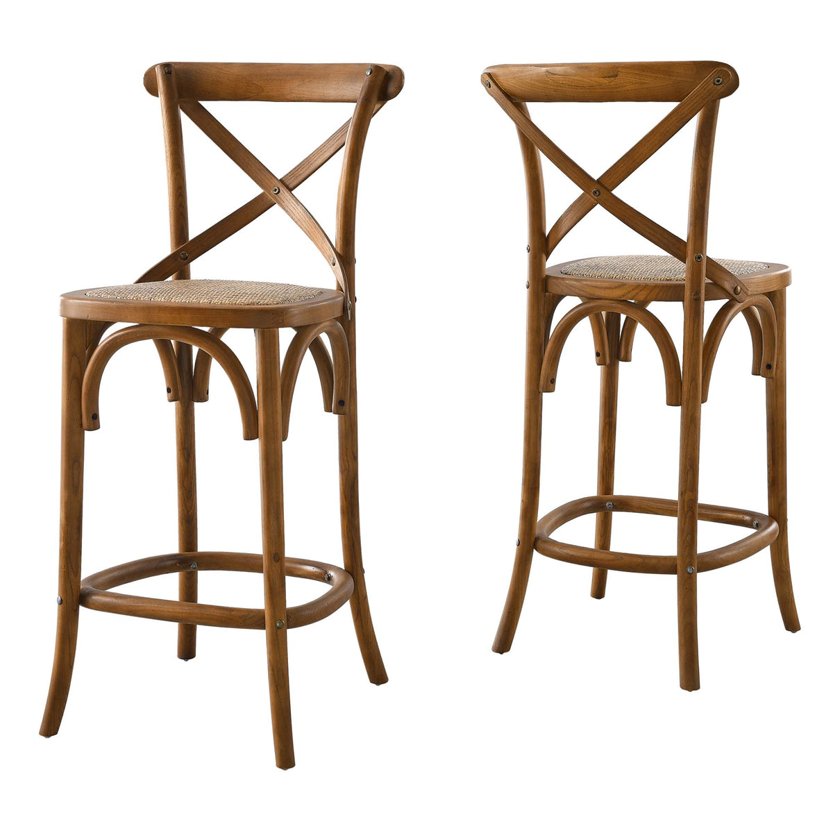 Gear Walnut Counter Stool - 19x17.5"