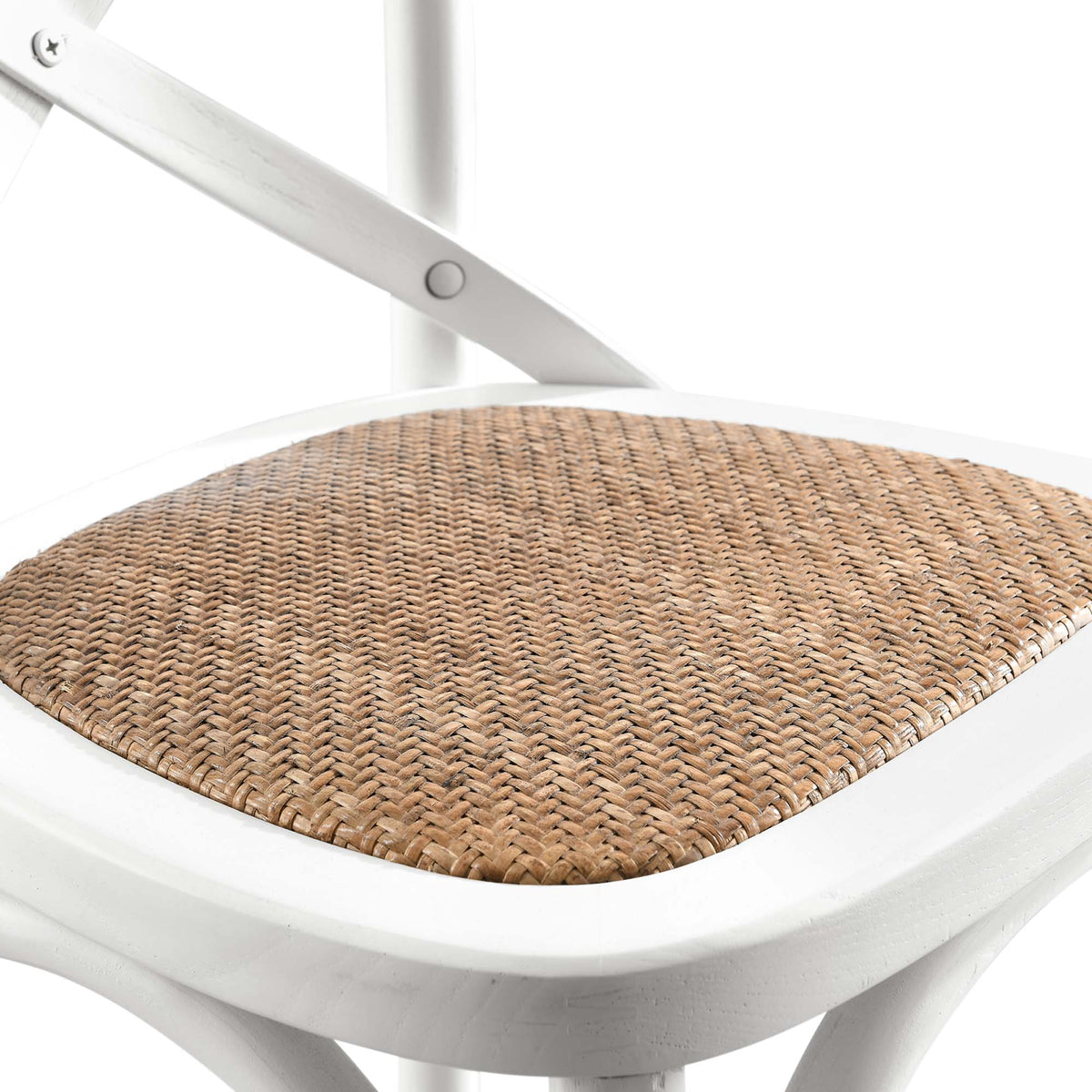 Gear White Counter Stool - 19x17.5"