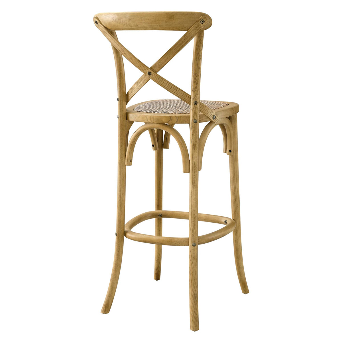 Gear Natural Bar Stool - 19x17.5"