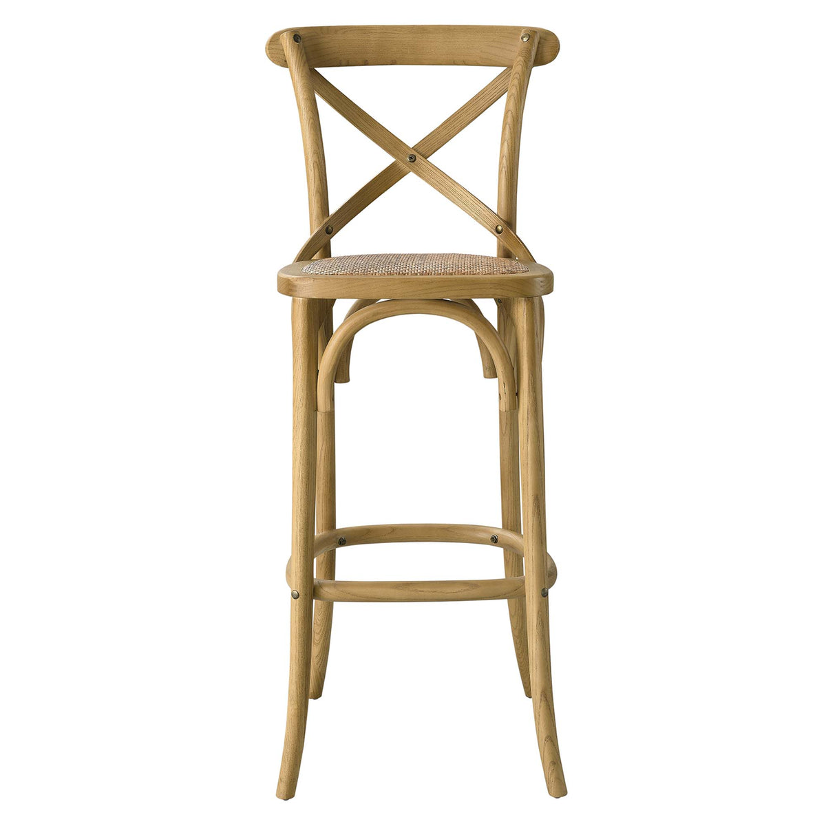 Gear Natural Bar Stool - 19x17.5"