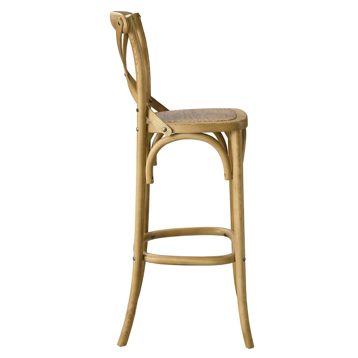 Gear Natural Bar Stool - 19x17.5"