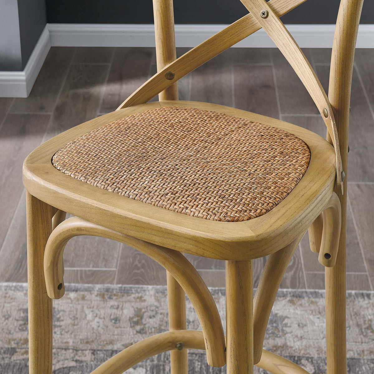 Gear Natural Bar Stool - 19x17.5"