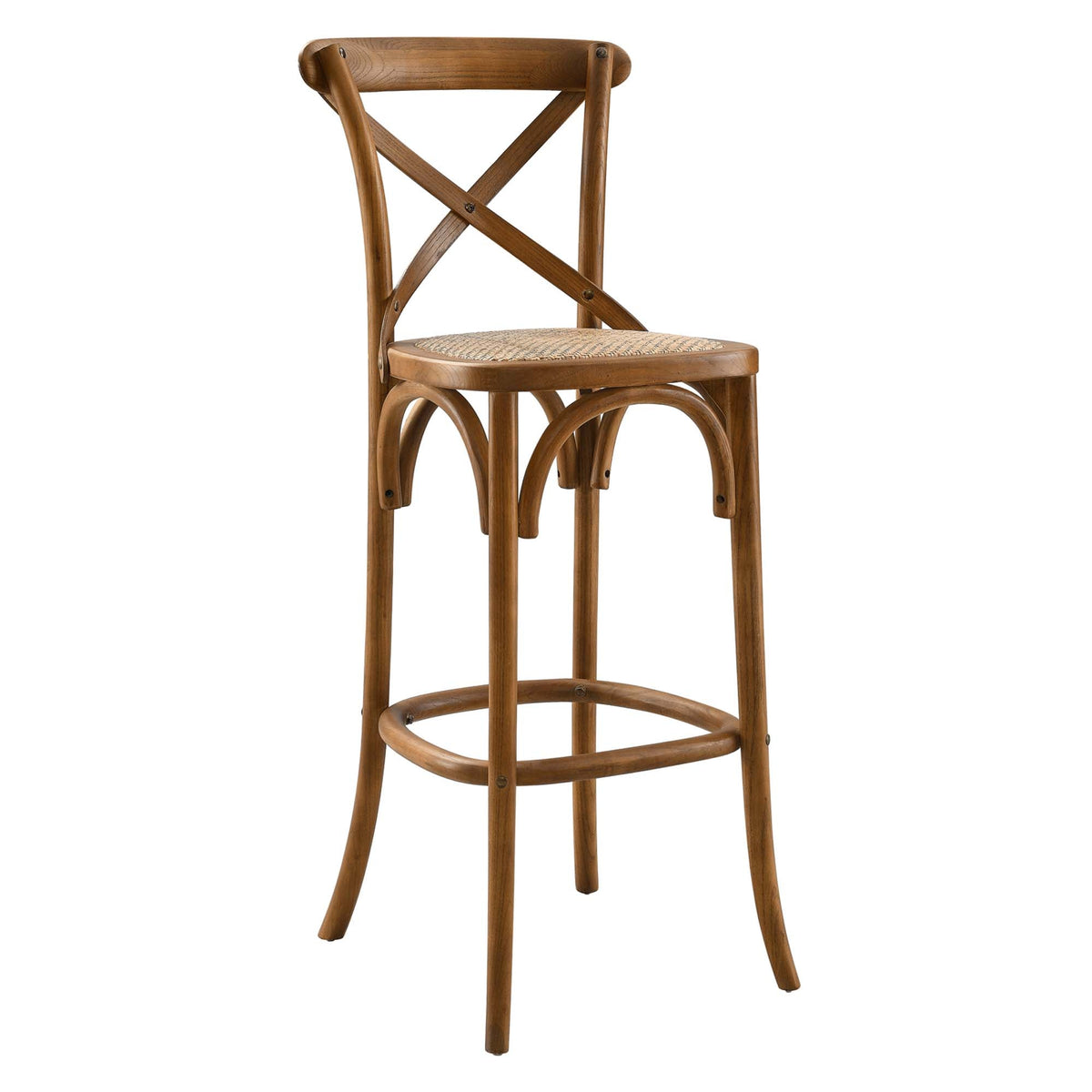 Gear Walnut Bar Stool - 19x17.5"