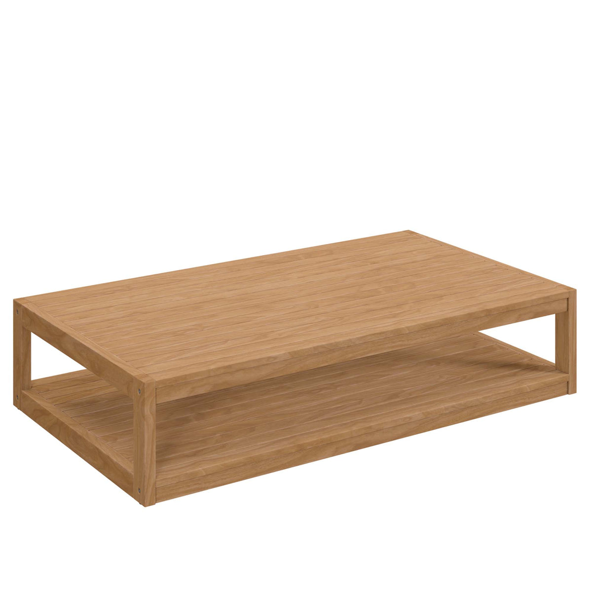 Carlsbad Natural/Navy 6-Piece Teak Wood Outdoor Patio Set