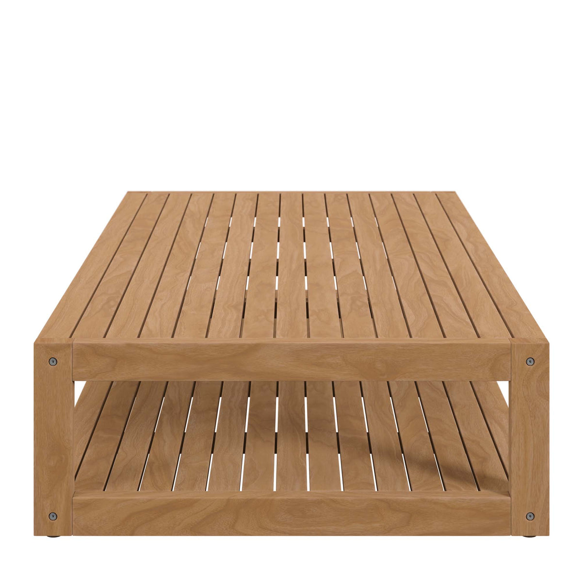 Carlsbad Natural/Navy 6-Piece Teak Wood Outdoor Patio Set