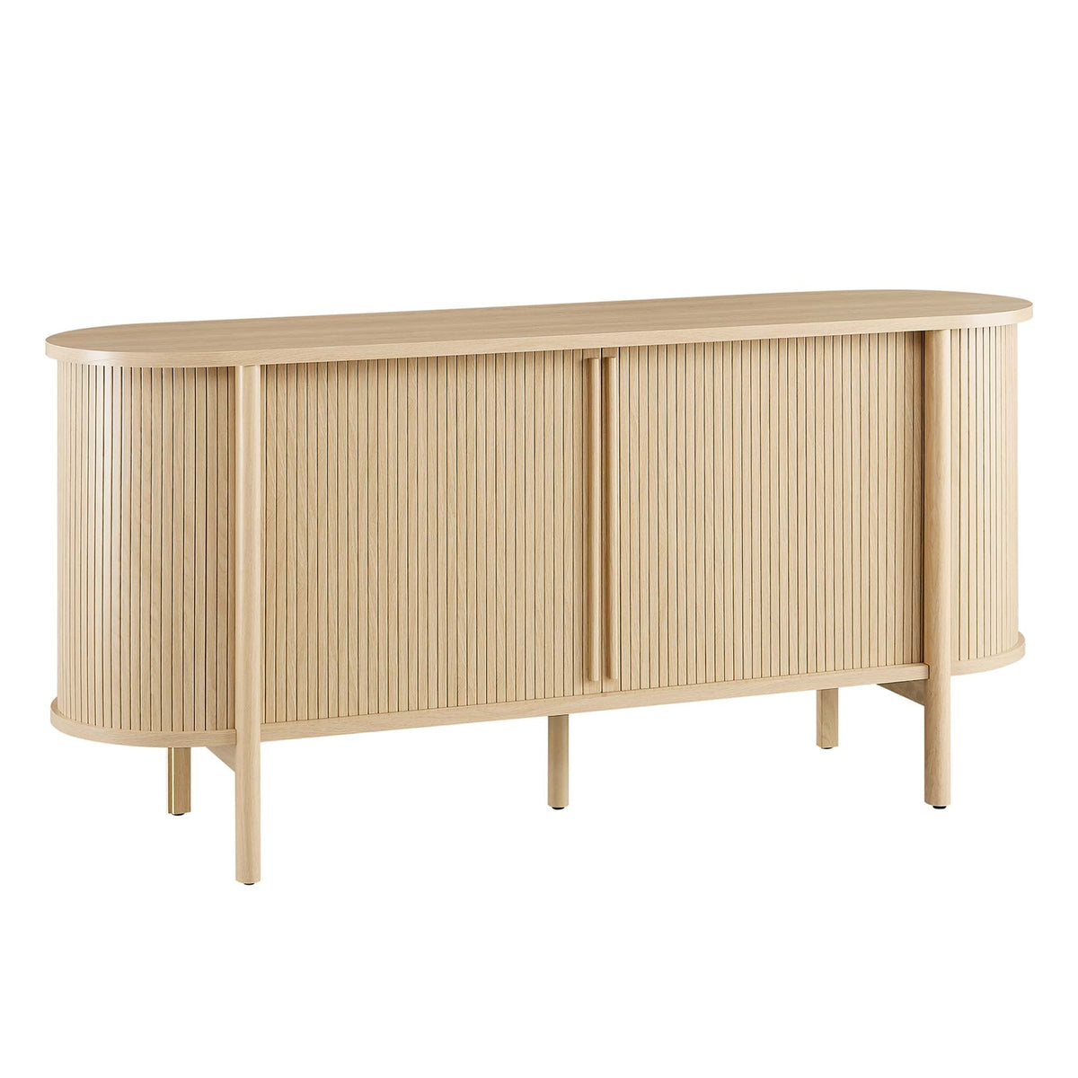 Cadence Oak 63" Curved Sideboard