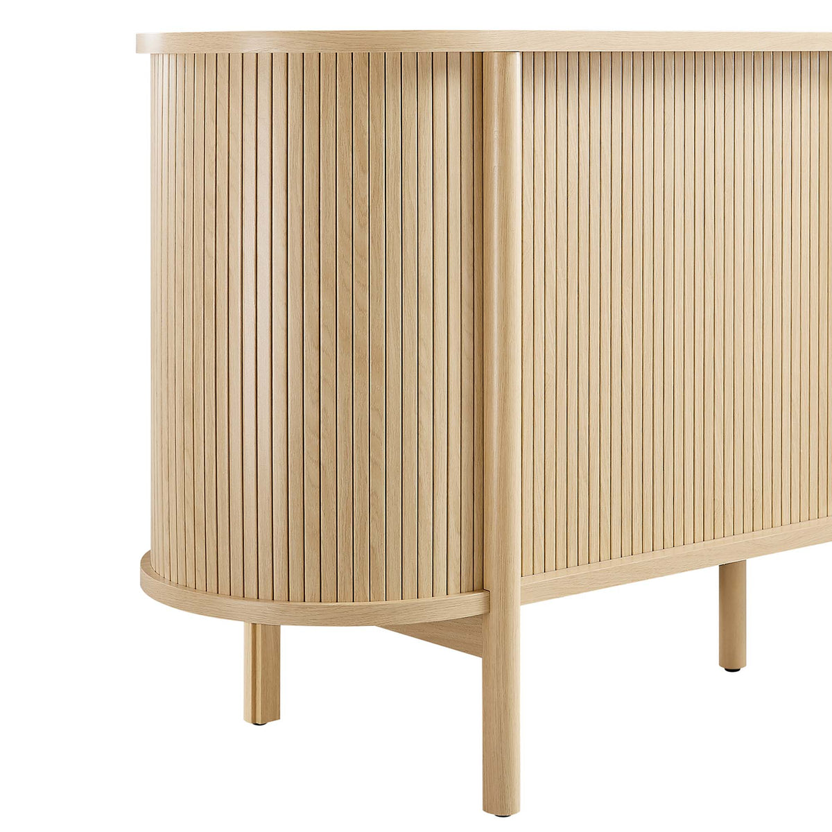 Cadence Oak 63" Curved Sideboard
