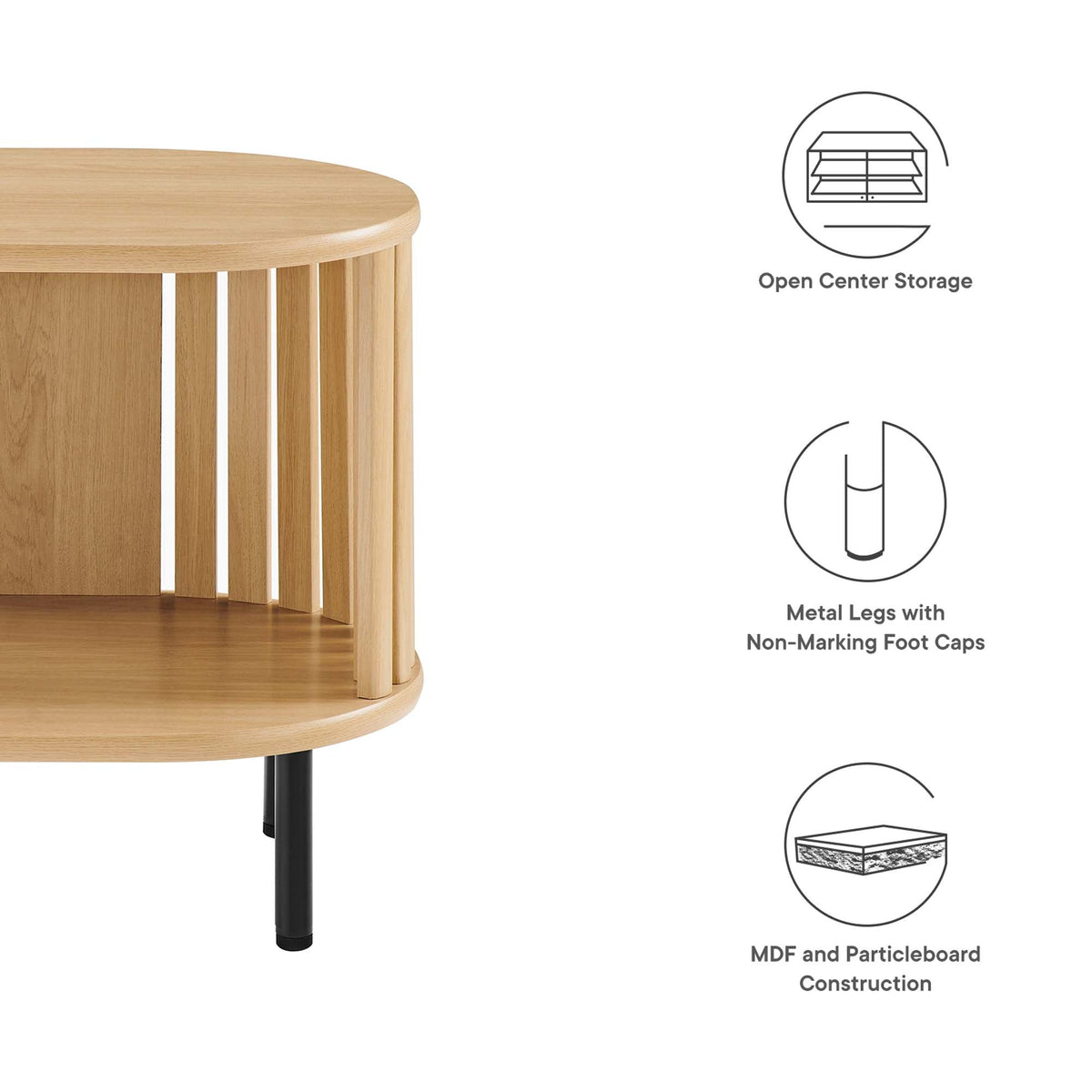 Fortitude Oak Side Table