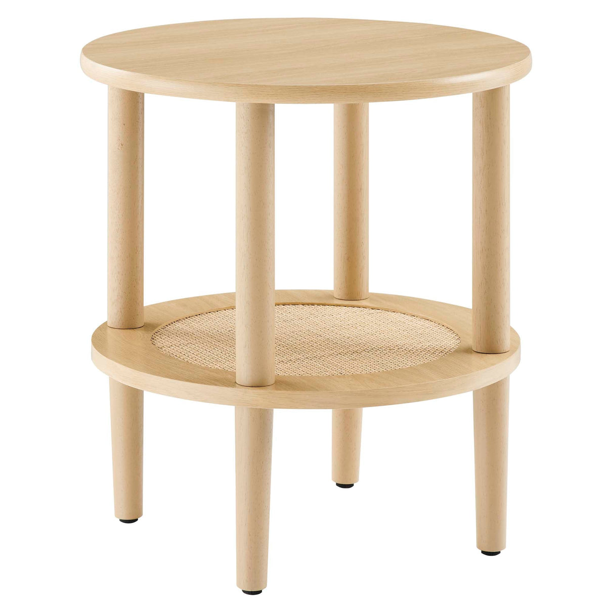 Torus Oak Round Side Table