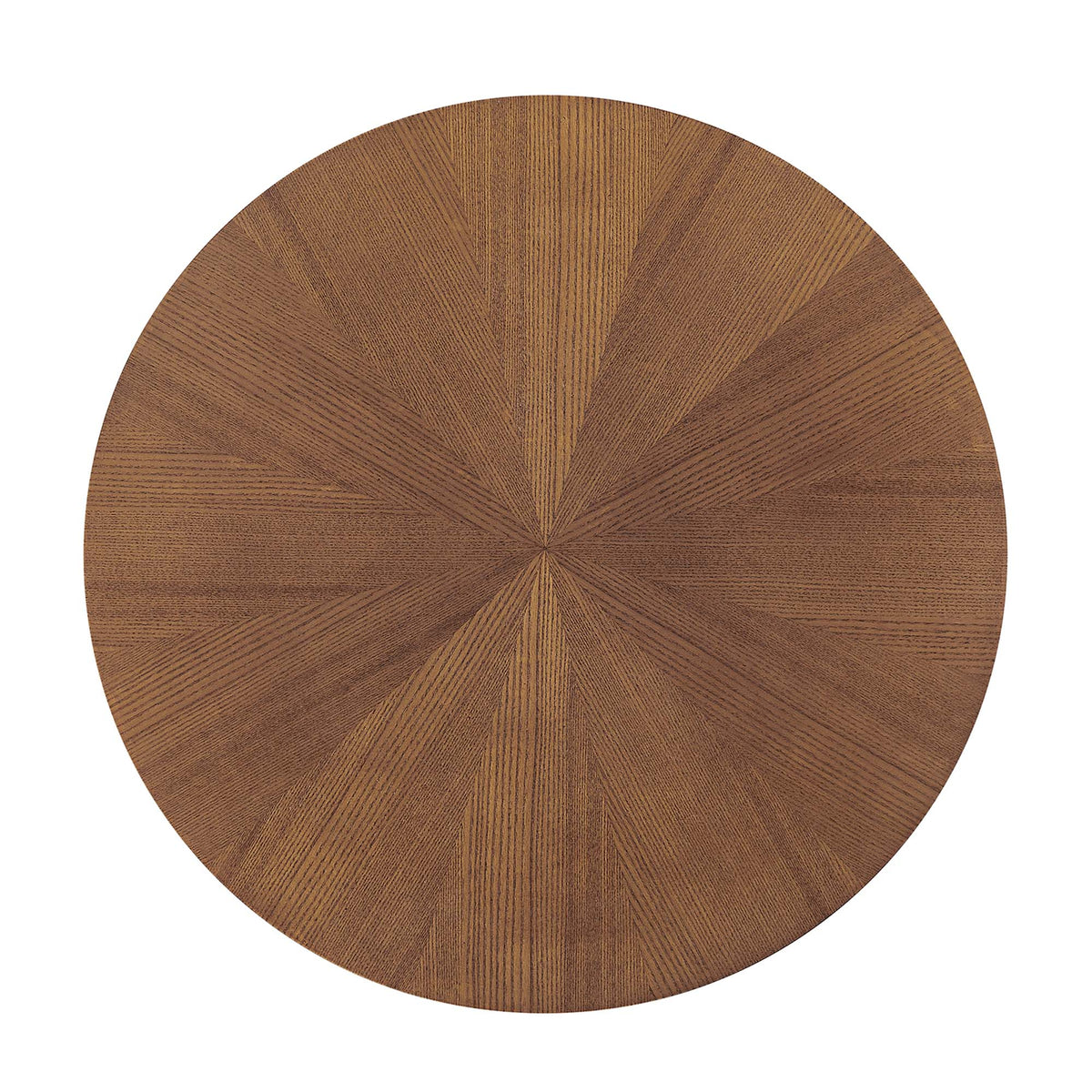 Crossroads Walnut 24" Round Wood Side Table