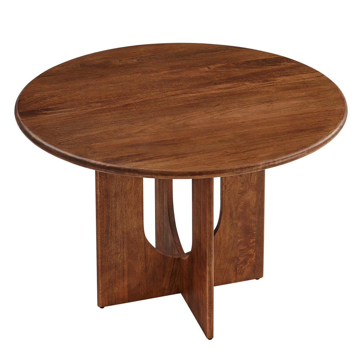 Rivian Walnut Round 48" Wood Dining Table