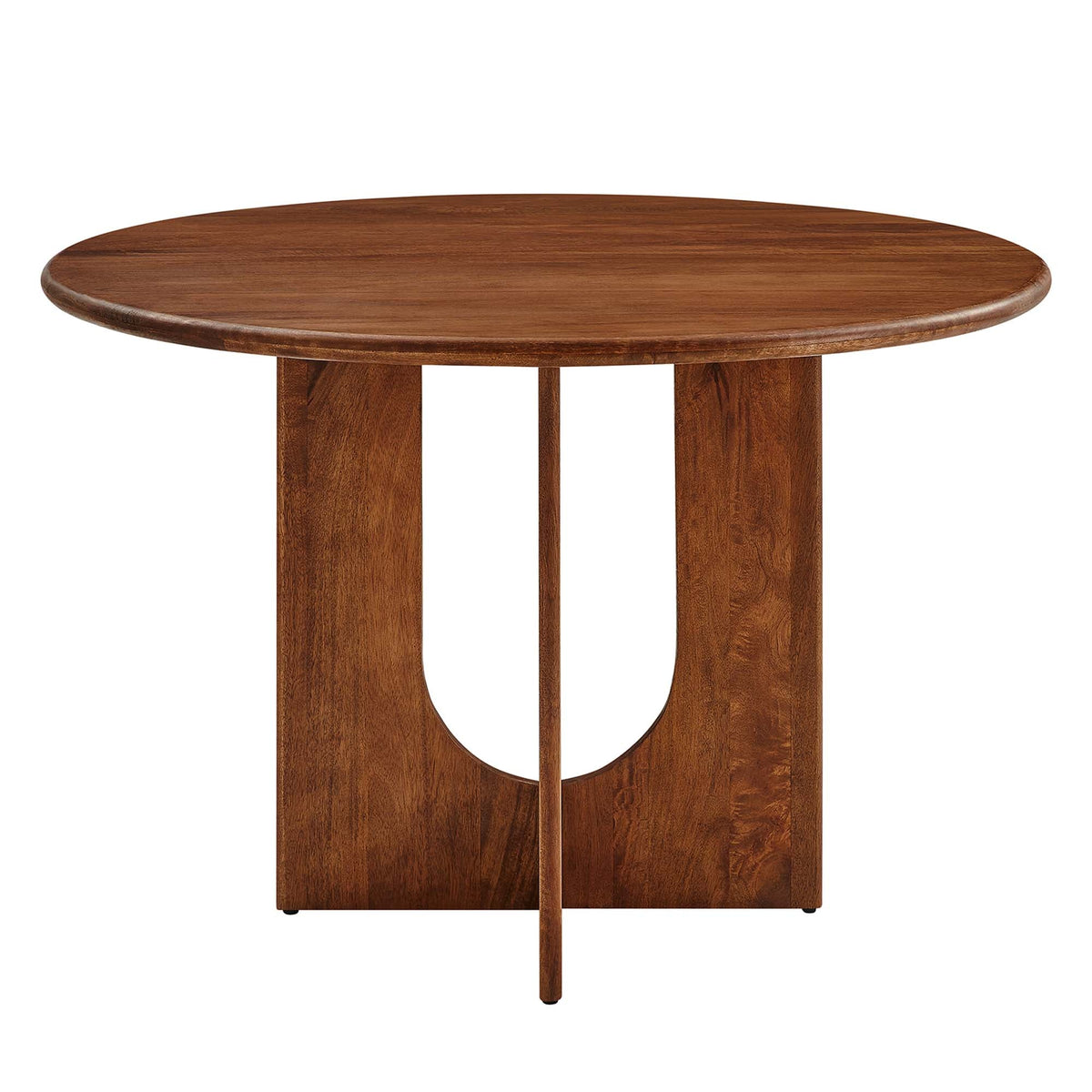 Rivian Walnut Round 48" Wood Dining Table
