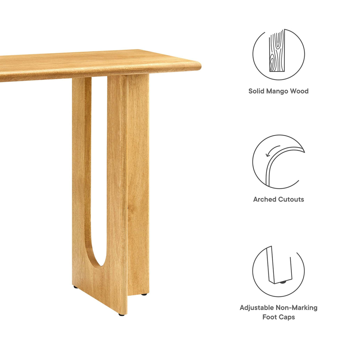 Rivian Oak 46" Console Table