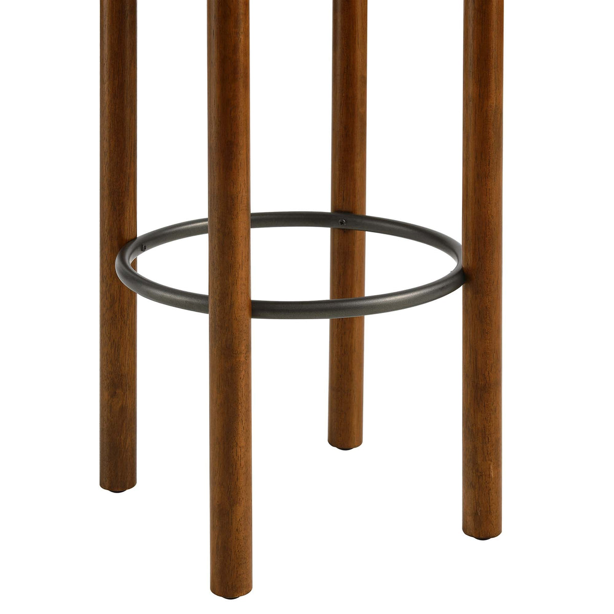Fable Walnut/Charcoal Boucle Fabric Bar Stools (Set of 2)