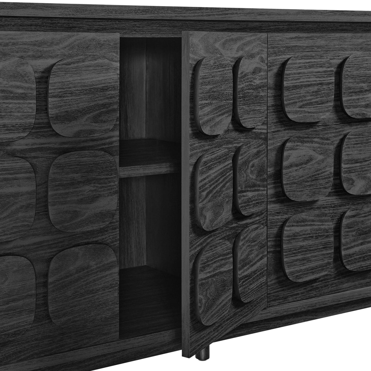 Toscana Black 61" Sideboard