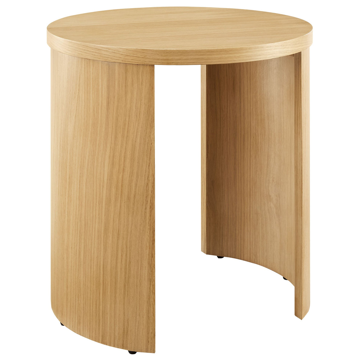 Aspect Oak Round Wood End Table