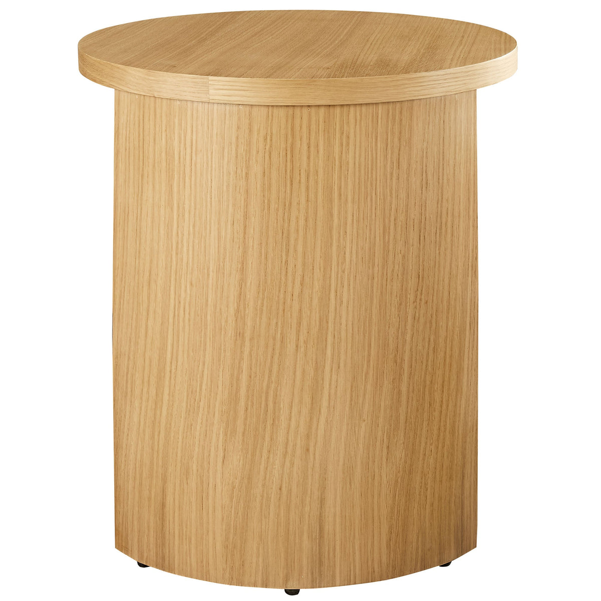 Aspect Oak Round Wood End Table