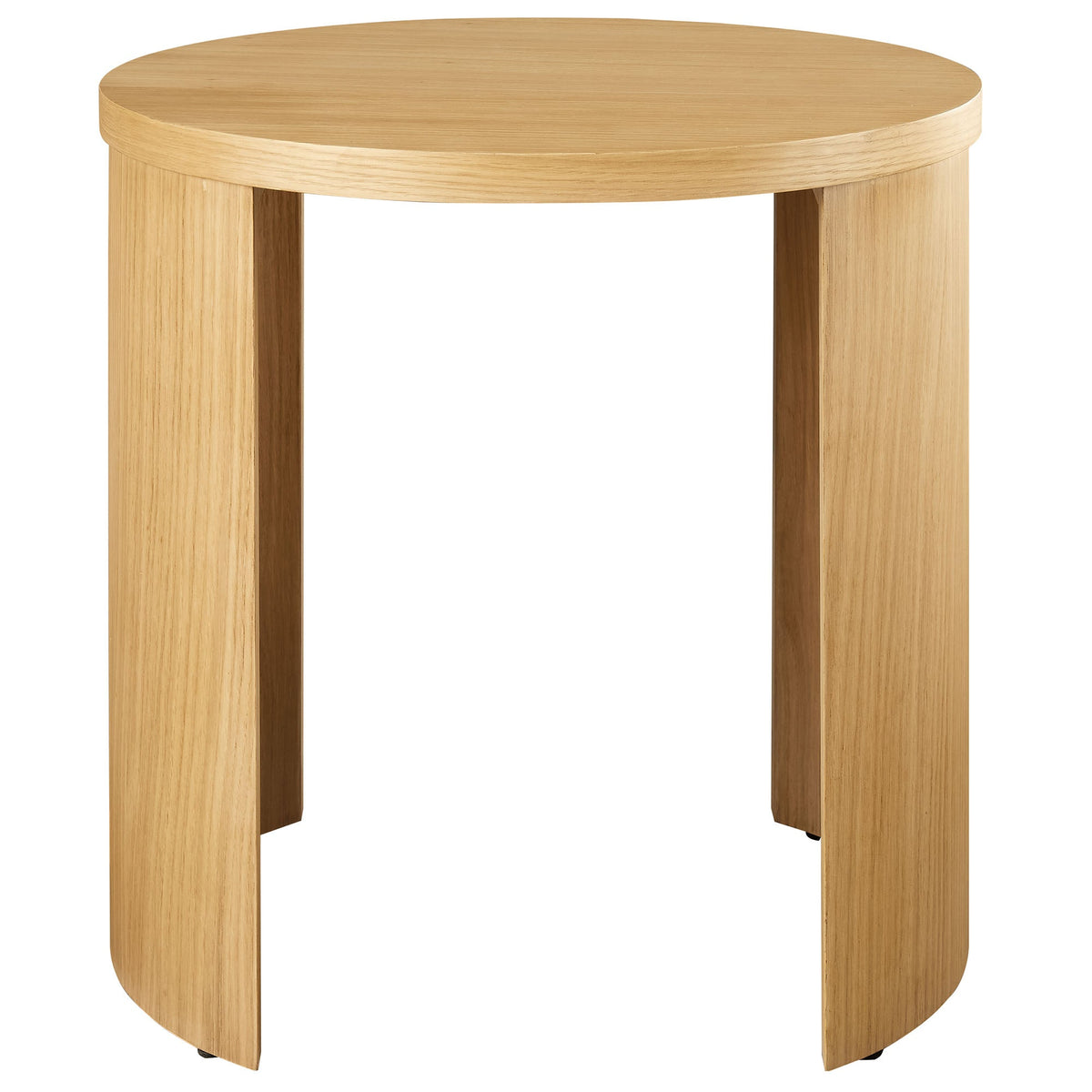Aspect Oak Round Wood End Table
