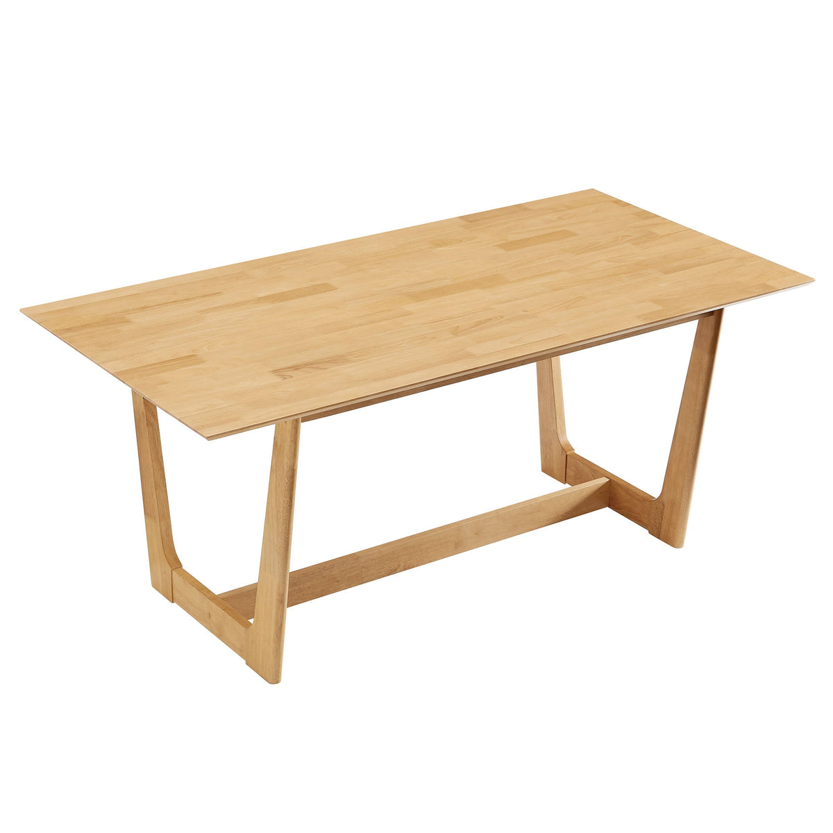 Solara Natural 71" Rectangle Wood Dining Table