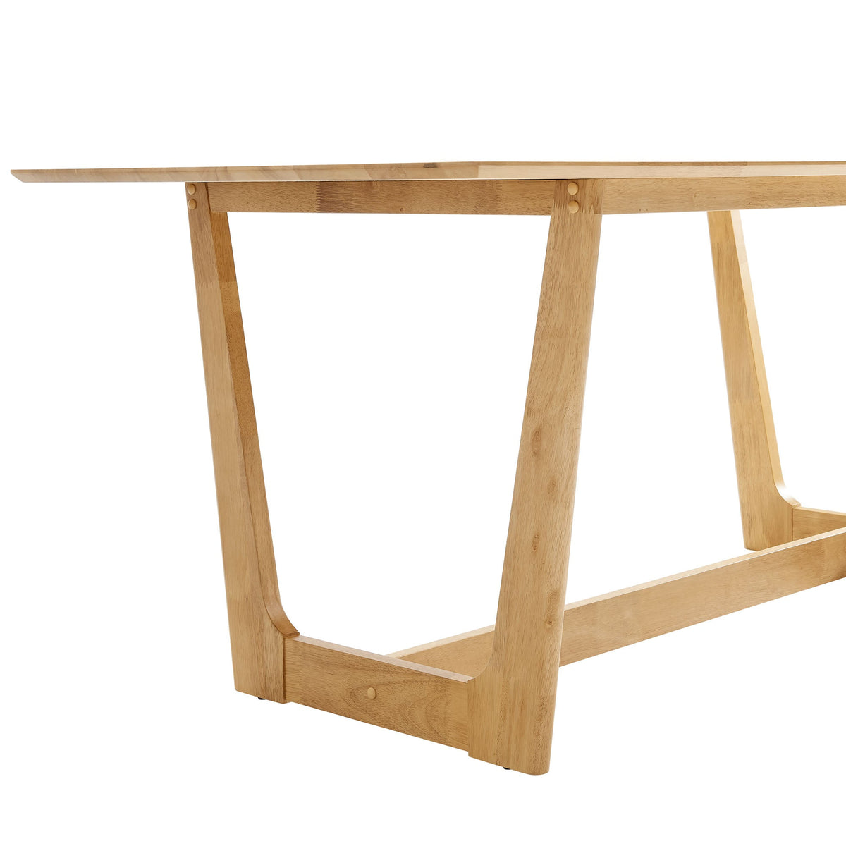 Solara Natural 71" Rectangle Wood Dining Table