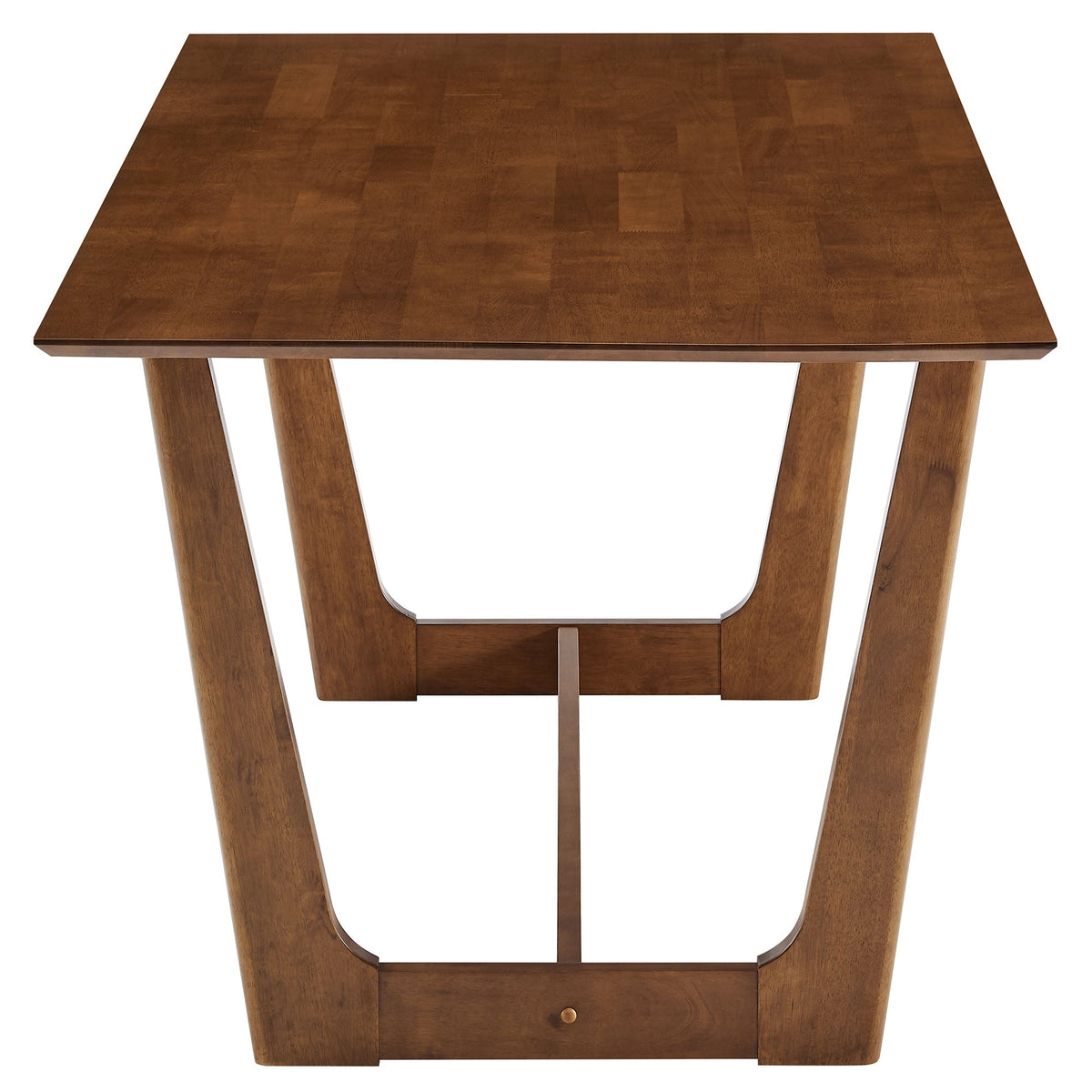 Solara Walnut 71" Rectangle Wood Dining Table