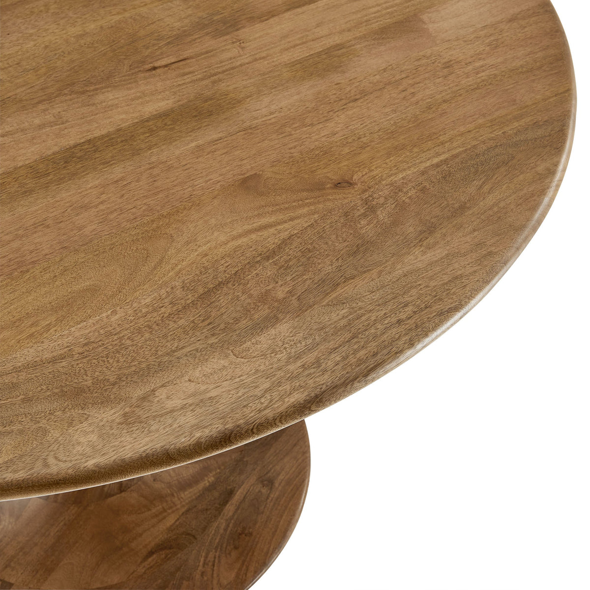 Lippa Natural 48" Round Solid Wood Dining Table