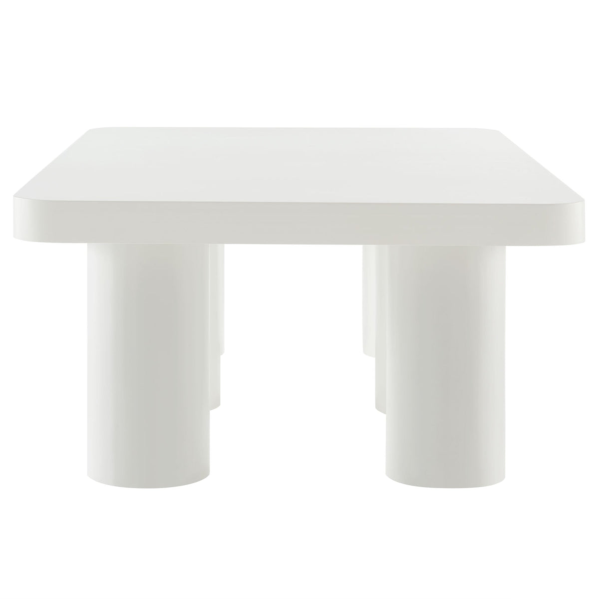 Cleo White 54" Rectangular Coffee Table