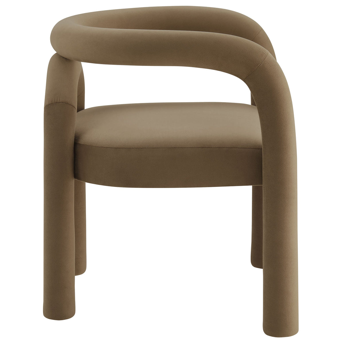 Astrid Camel Performance Velvet Dining Chair