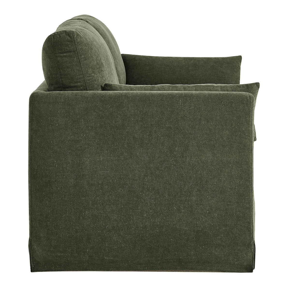Wellfleet Sage Slipcovered Linen-Blend Loveseat