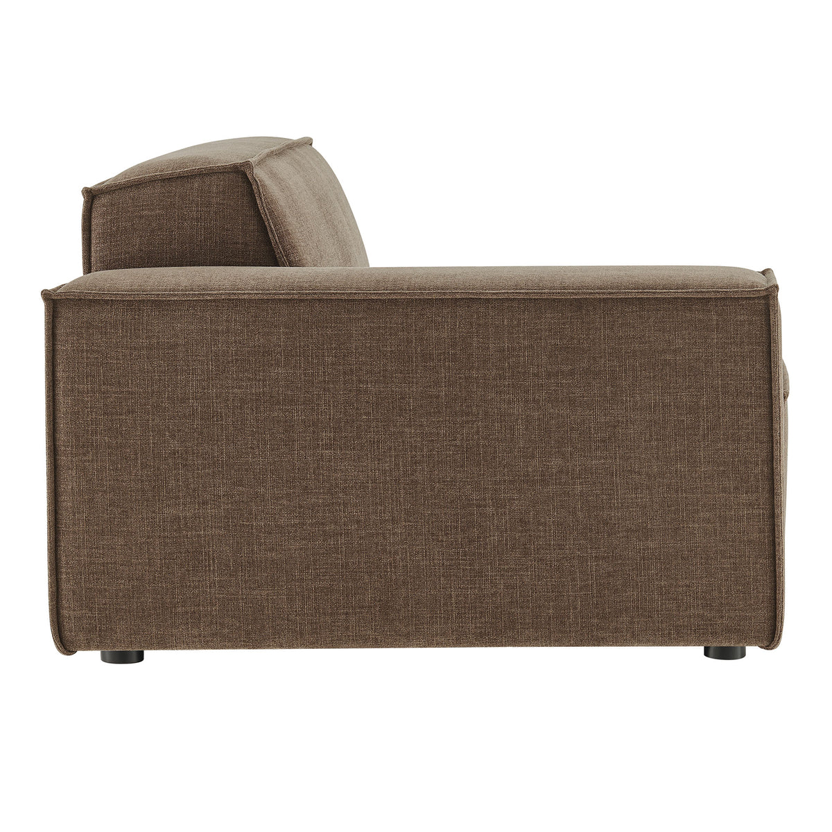 Restore Mocha Performance Fabric Upholstered Left-Facing Modular Lounge Chair