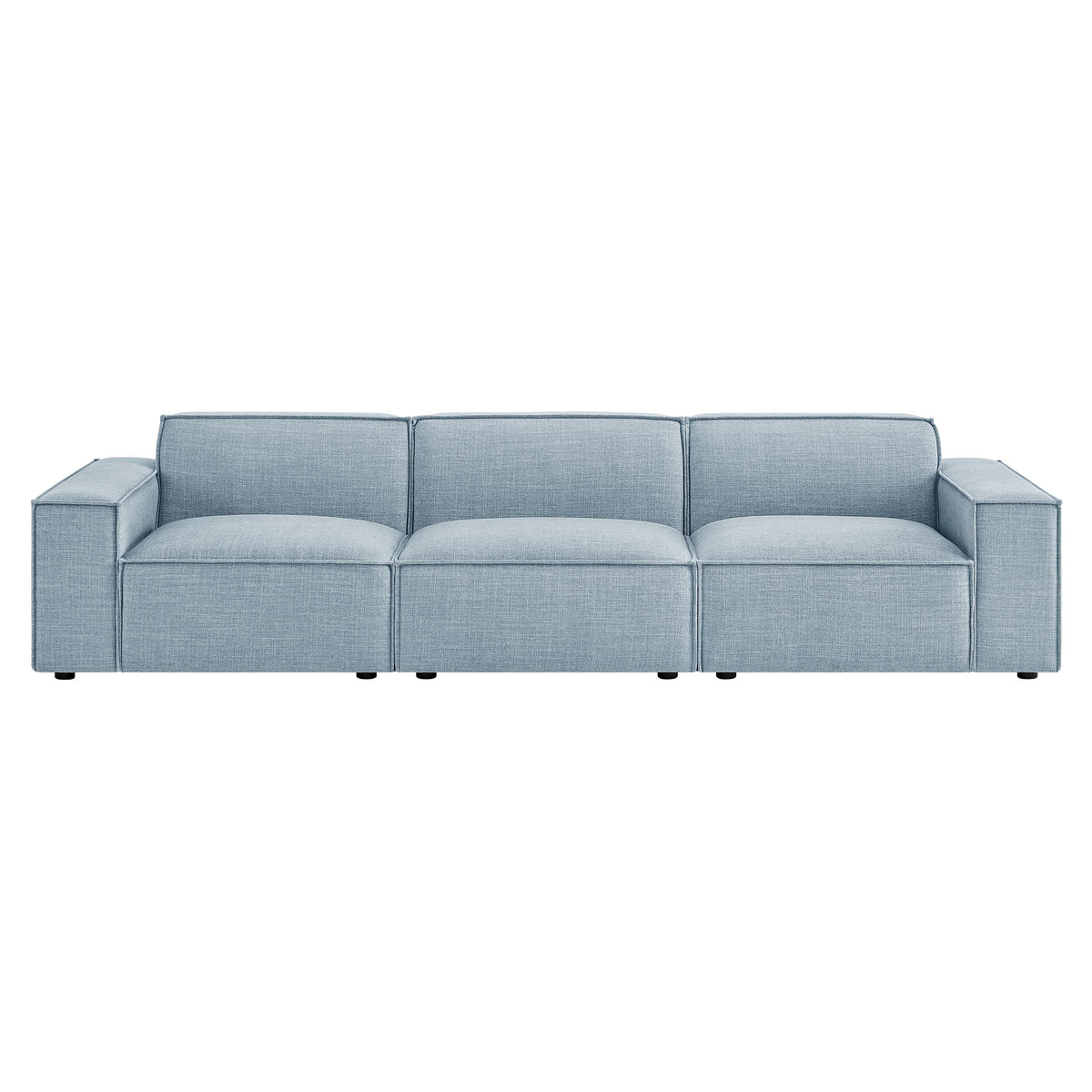 Restore Sky 3-Piece Performance Fabric Upholstered Modular Sofa Set