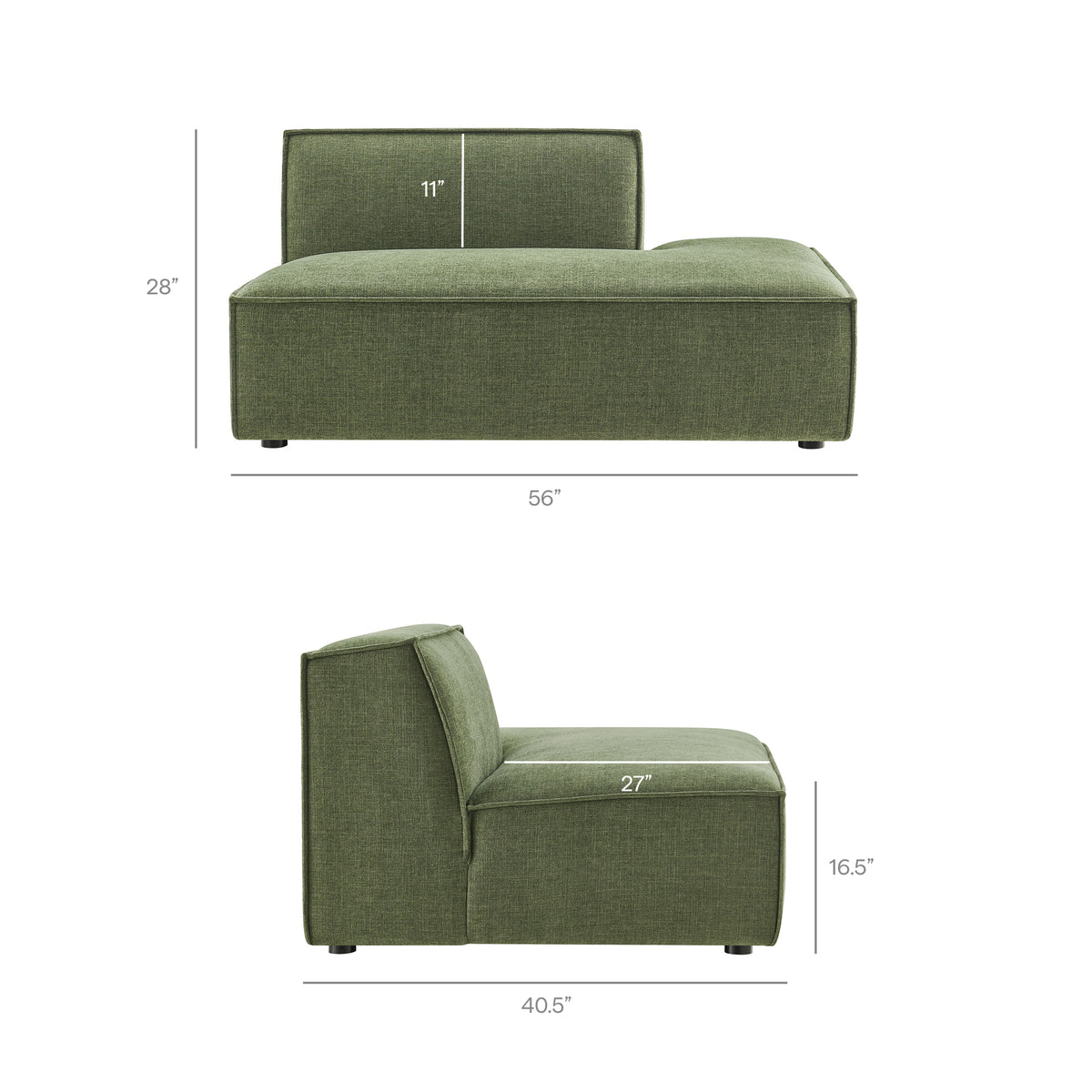 Restore Foliage 6-Piece Performance Fabric Upholstered U-Shaped Sectional Sofa