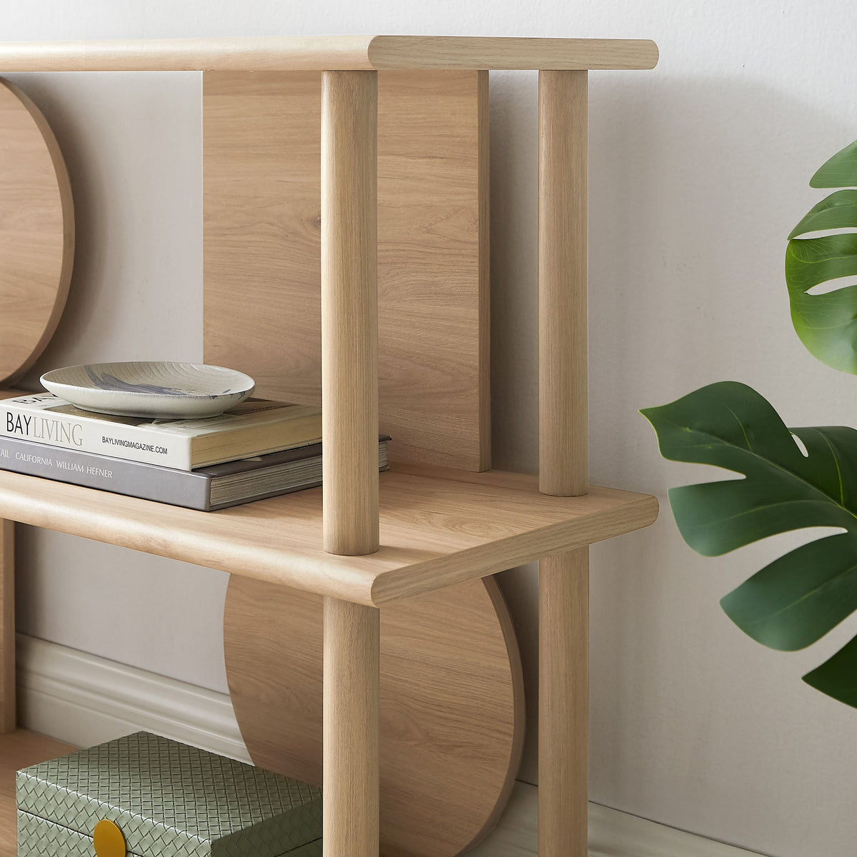 Zadie Light Oak 55 Inch Console Table