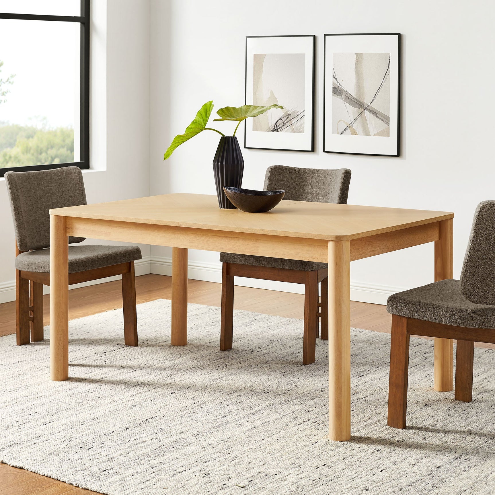 Alba Oak Extendable Dining Table