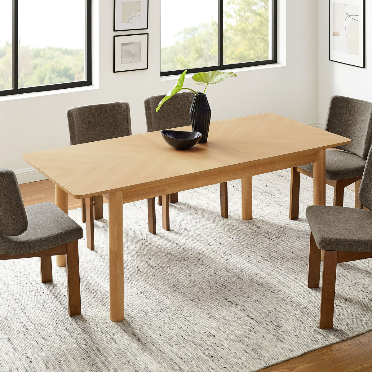 Alba Oak Extendable Dining Table