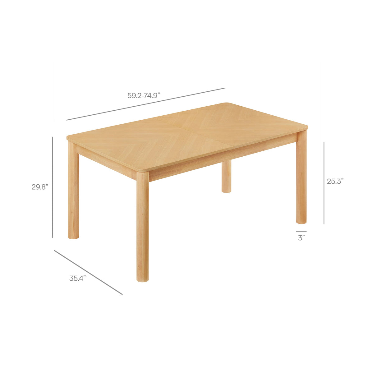 Alba Oak Extendable Dining Table