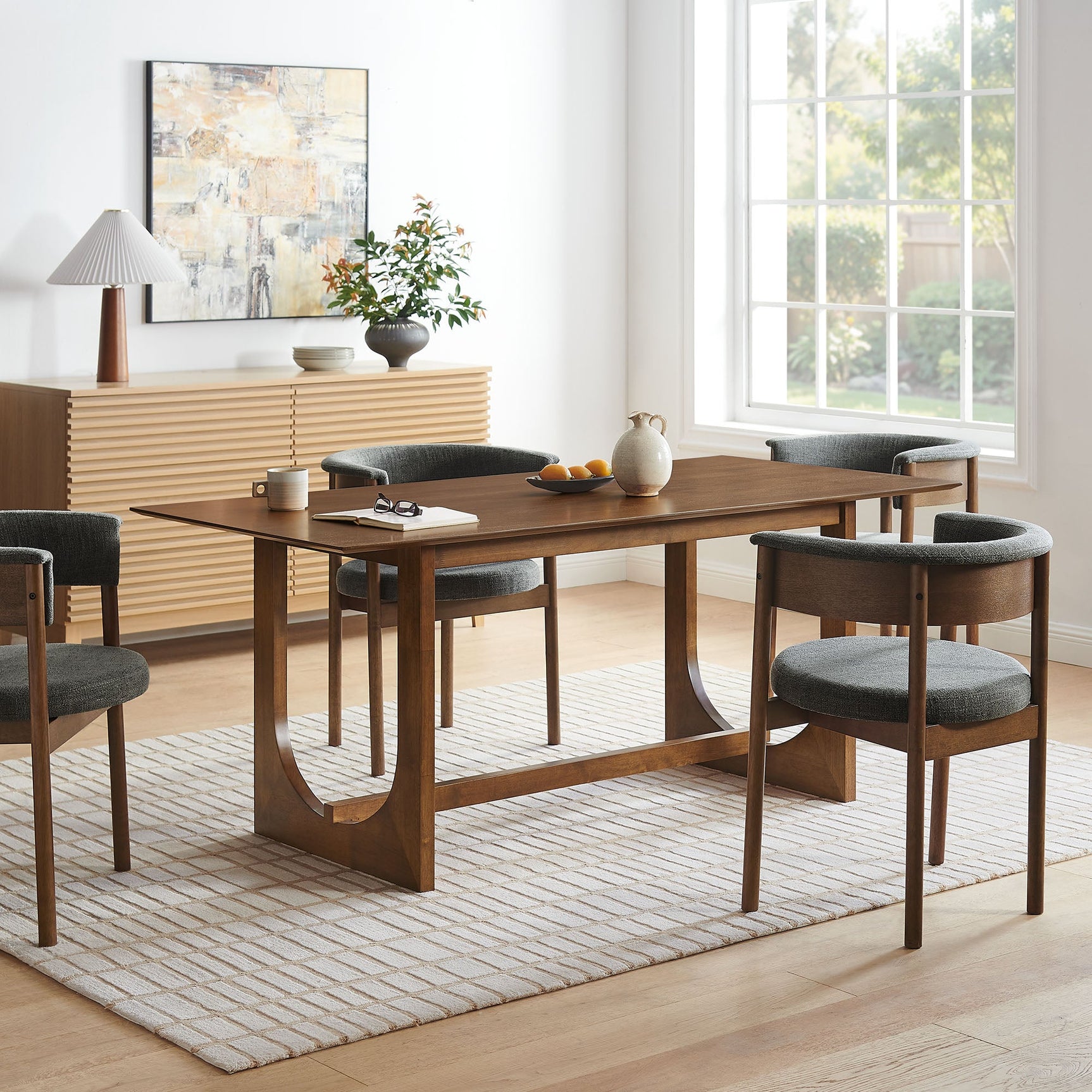 Ashcroft Walnut 69" Rectangular Dining Table