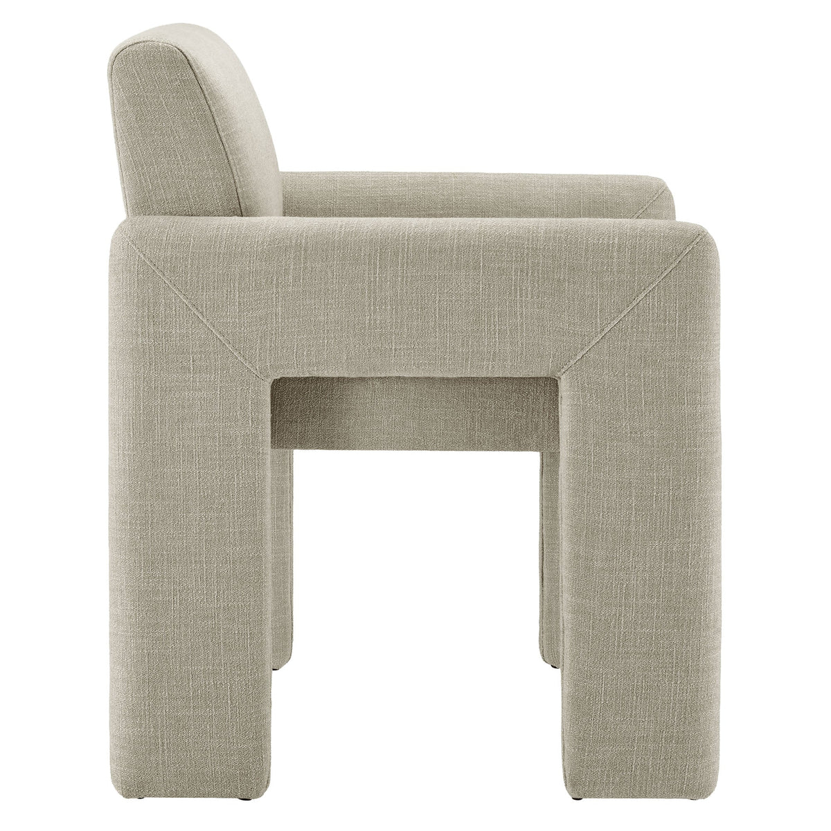 Daven Linen Fabric Upholstered Dining Chair