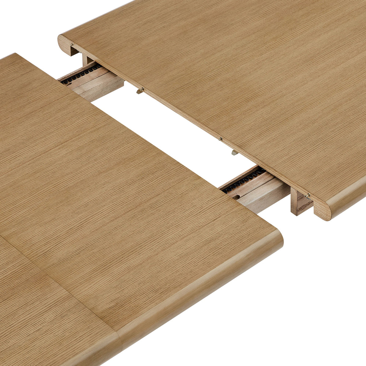 Alvia Weathered 86"-105" Extendable Rectangular Oak Wood Dining Table