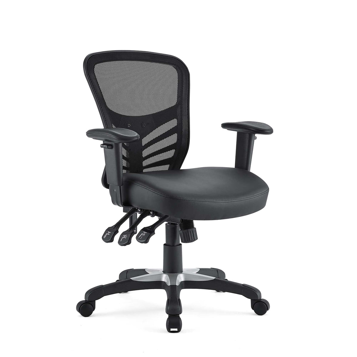 Articulate Black Vinyl Office Chair